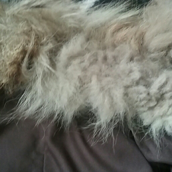 Genuine Rabbit fur fox collar coat - Picture 8 of 8